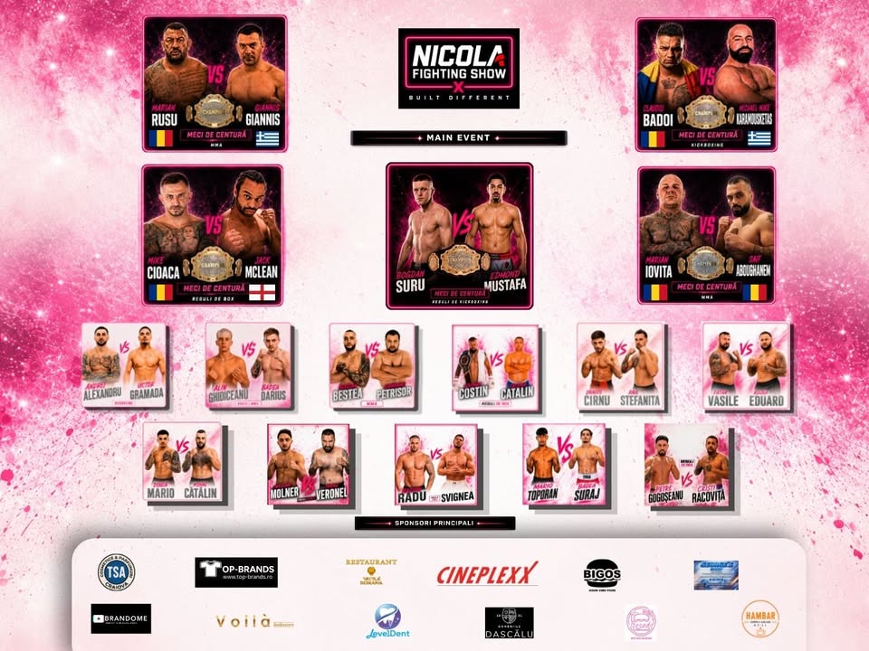 Nicola Fighting Show – Gală de MMA, Box și Kickboxing
