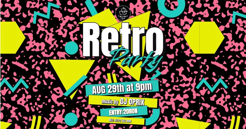 Retro Party | DJ Oprix | Columbus Cafe Oradea