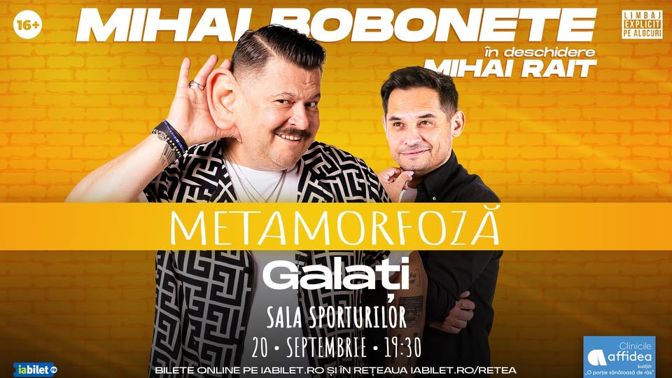 Stand-up Comedy cu Mihai Bobonete in Galați 2026