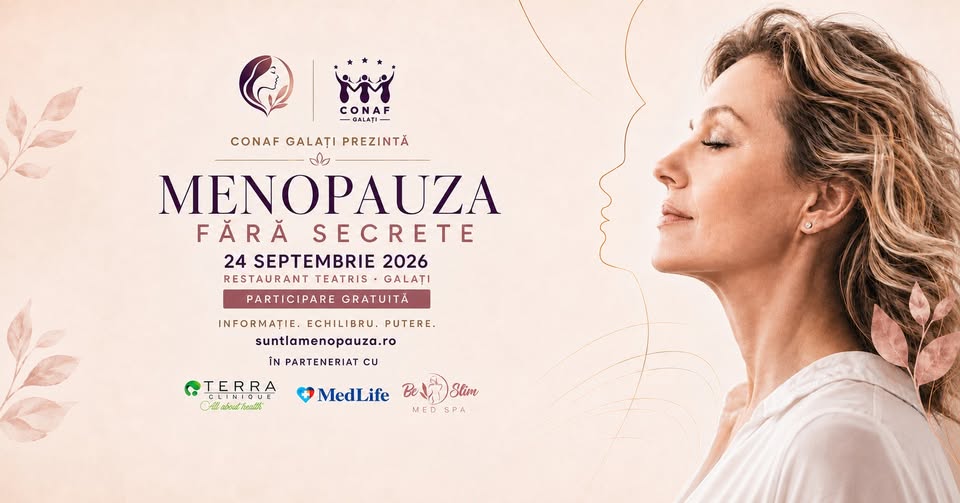 Menopauza fără Secrete | Ediția Galați | 24 septembrie 2026