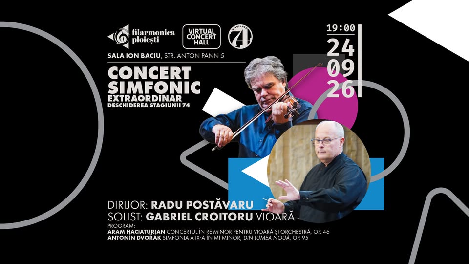 Concert simfonic extraordinar – Deschiderea Stagiunii 74 – 24 septembrie 2026