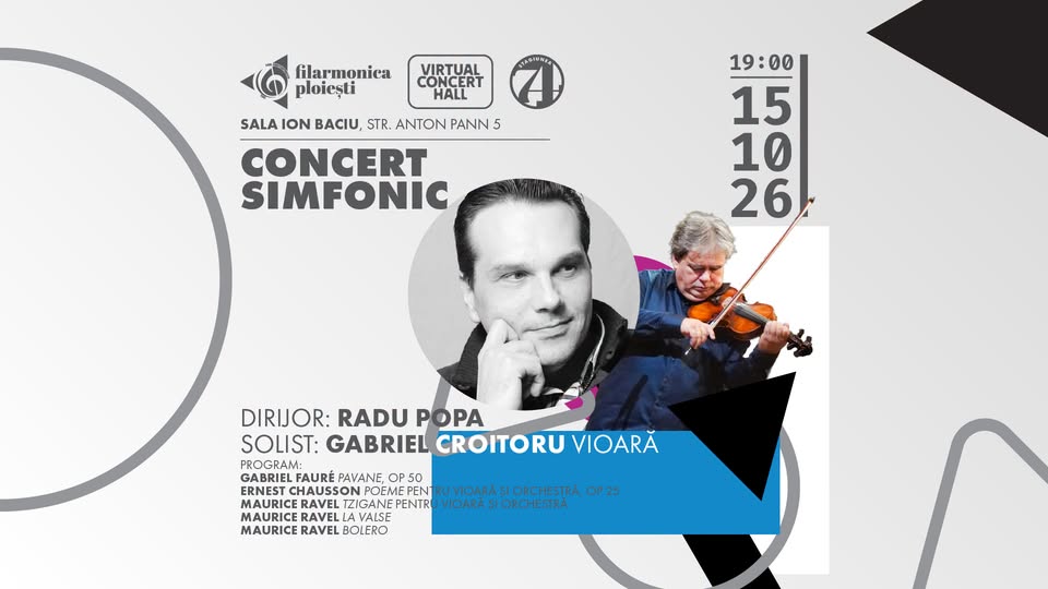 Concert simfonic – 15 octombrie 2026