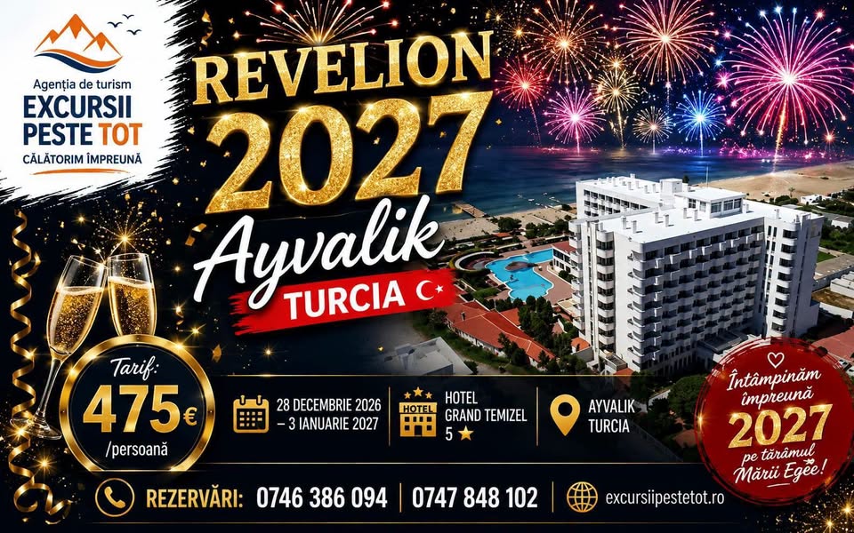 🎇 REVELION AYVALIK – TURCIA 🎇
