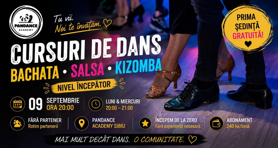 💃🕺 NOUĂ GRUPĂ DE ÎNCEPĂTORI ÎN SIBIU | BACHATA • SALSA • KIZOMBA