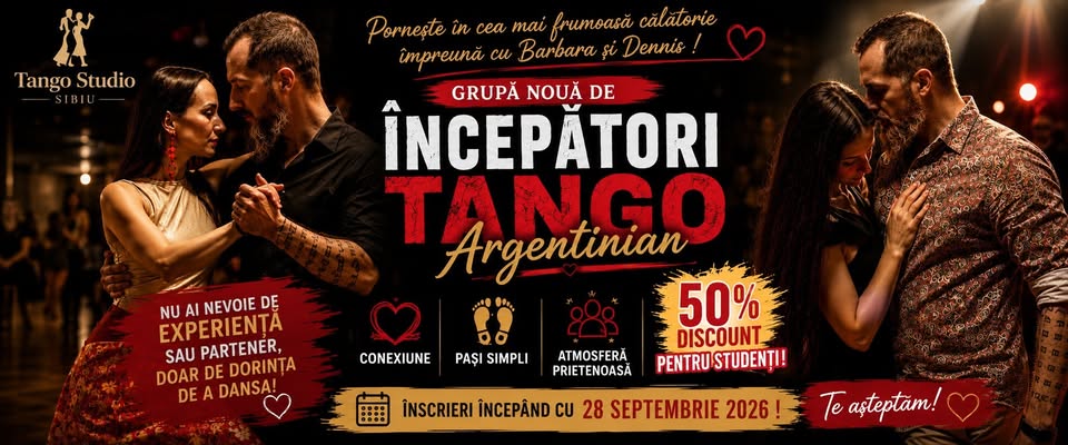 โจCursuri de TANGO ARGENTINIAN pentru incepatoriโจ
