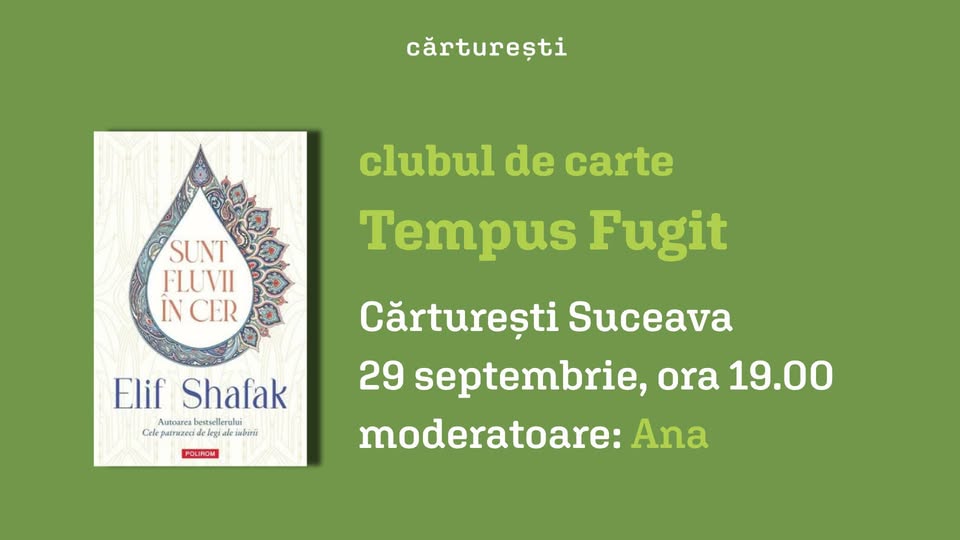 clubul de carte Tempus fugit | septembrie