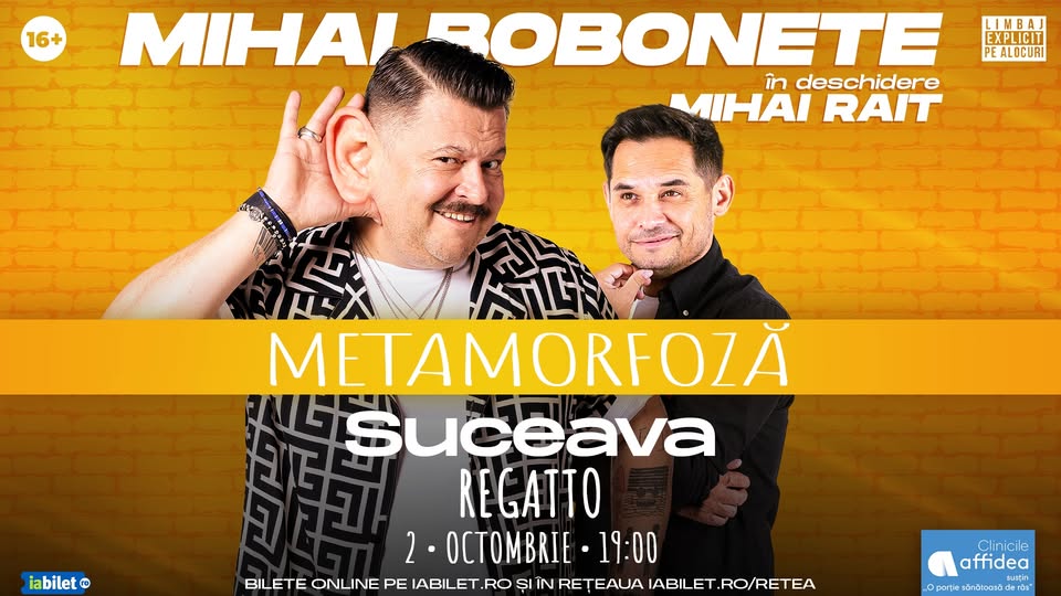 Stand-up Comedy cu Mihai Bobonete in Suceava 2026