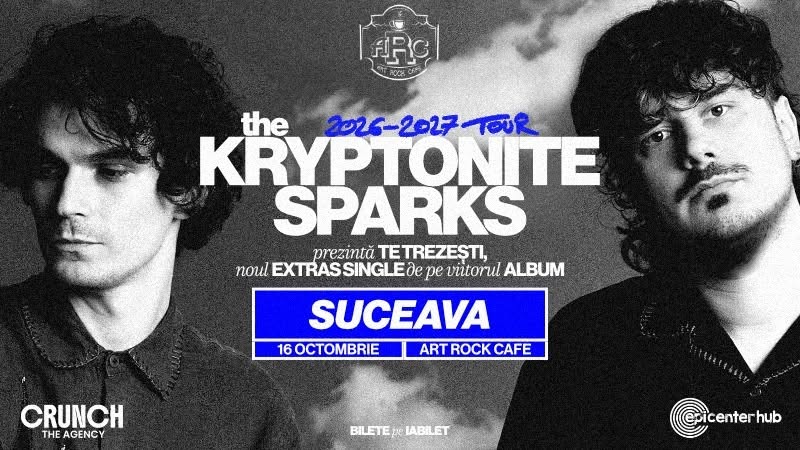 The Kryptonite Sparks • Lansare TE TREZEȘTI • Suceava • Art Rock Cafe • 16 octombrie