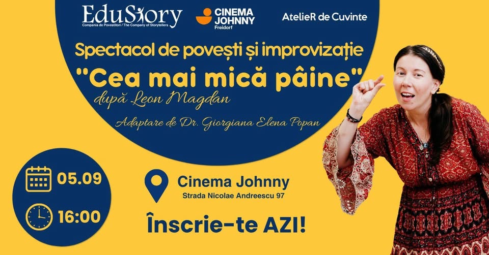 Spectacol ,,Cea mai mică pâine” la Cinema Johnny Timișoara