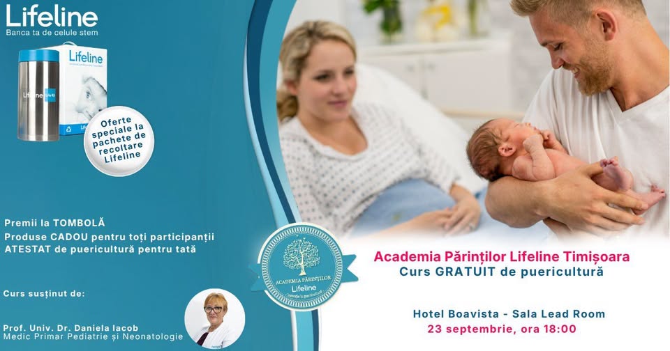 Academia Părinților Lifeline Timișoara – Curs GRATUIT de Puericultură