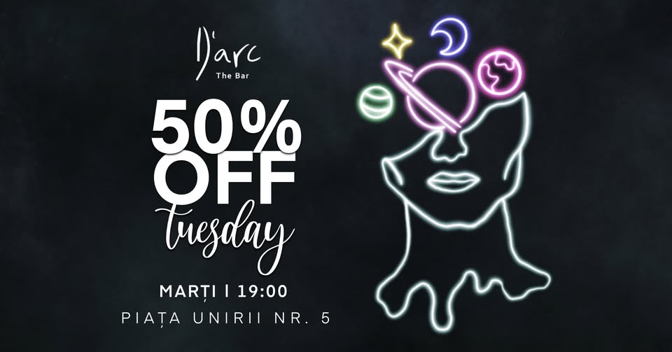 50% Off Tuesday