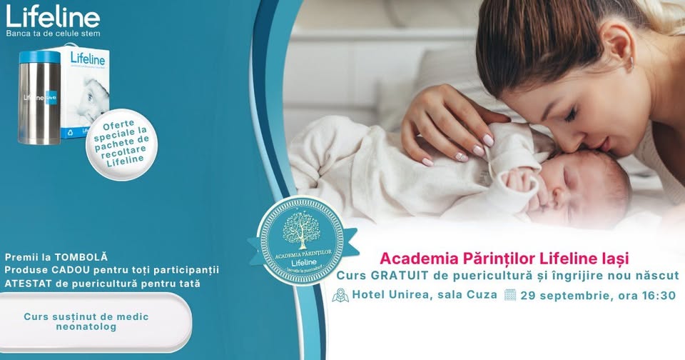 Academia Părinților Lifeline – Curs GRATUIT de Puericultură – Iași