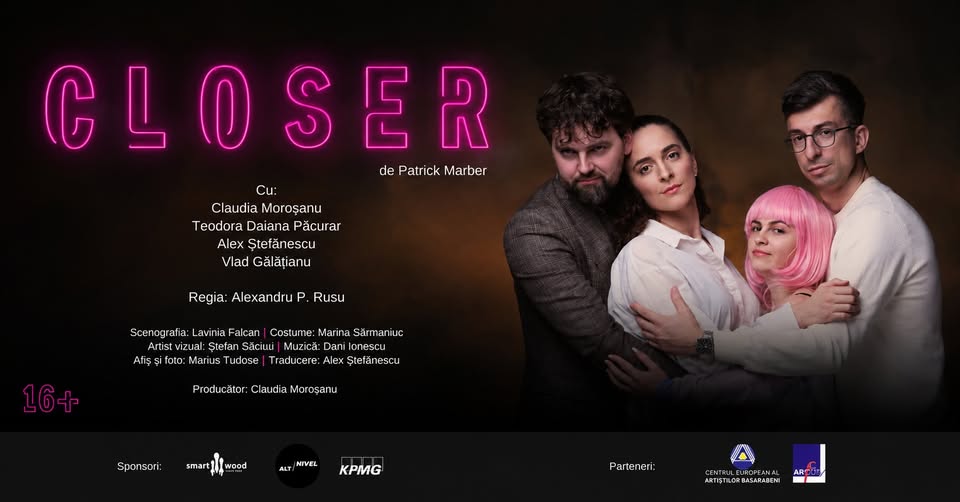 CLOSER – de Patrick Marber – Premiera – Brasov