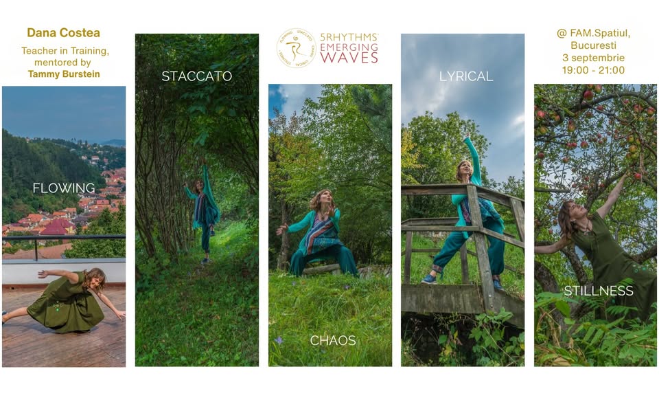 5Rhythms Emerging Waves® cu Dana Costea in Bucuresti/ with Dana Costea in Bucharest