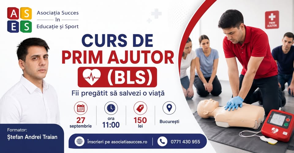 🚨 CURS PRACTIC DE PRIM AJUTOR – BUCUREȘTI 🚨