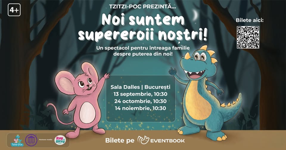 „Noi suntem supereroii noștri!” – un spectacol de teatru pentru întreaga familie | București
