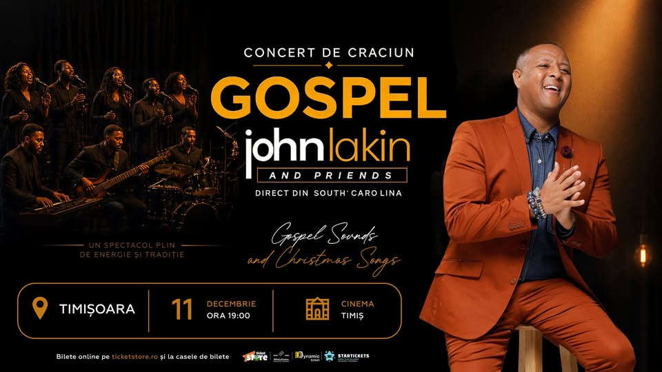 Concert de Craciun GOSPEL – John Lakin & friends – Timisoara