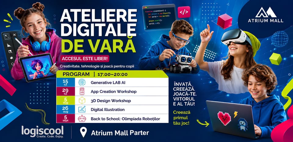 Ateliere Digitale de Vară la Atrium Mall