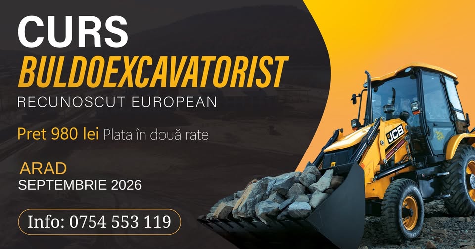 Curs Buldoexcavatorist ARAD – Acreditat