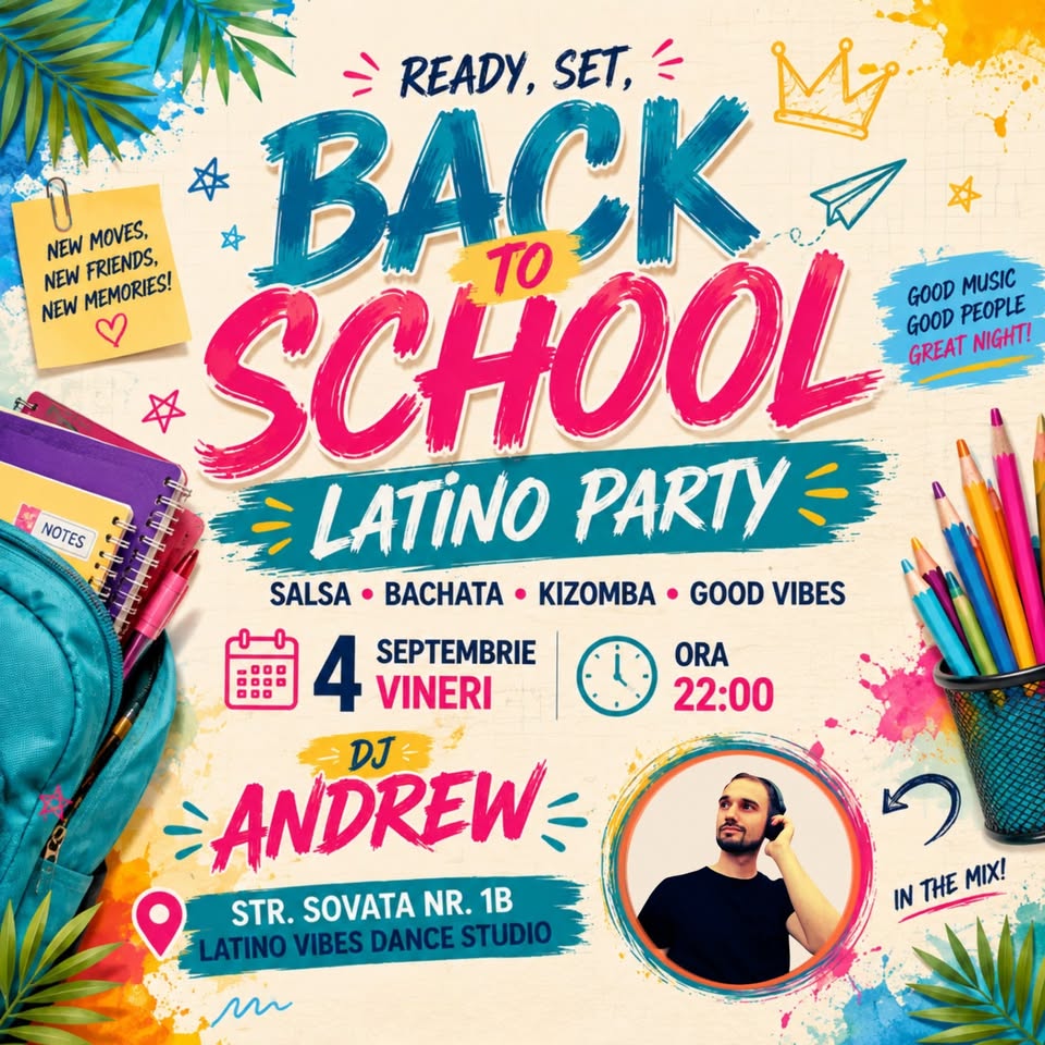 🎒🔥 **BACK TO SCHOOL LATINO PARTY** 🔥🎒