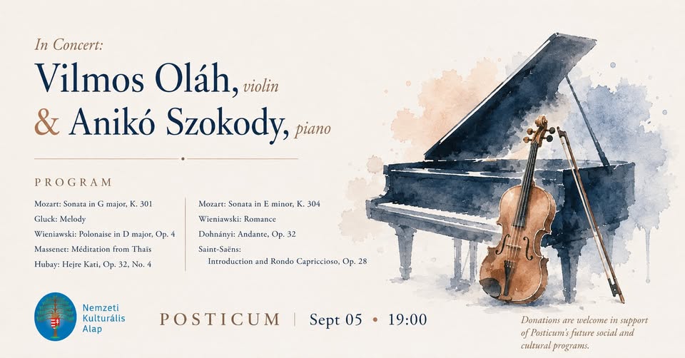 In Concert: Vilmos Oláh & Anikó Szokody