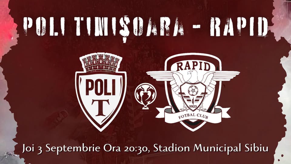 Cupa României: Poli Timișoara – Rapid București