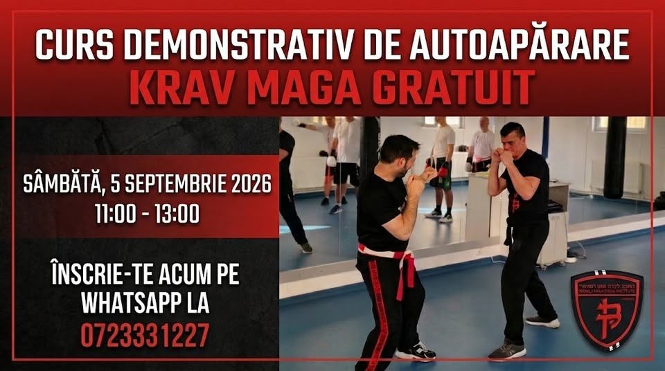Curs Demonstrativ GRATUIT de Autoapărare KRAV MAGA