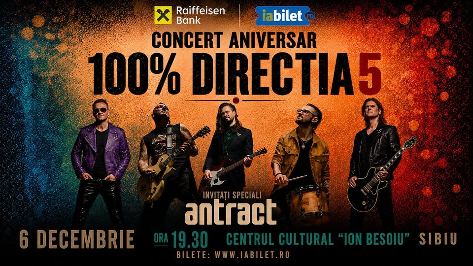 Concert Direcția 5 la Centrul Cultural „Ion Besoiu” Sibiu