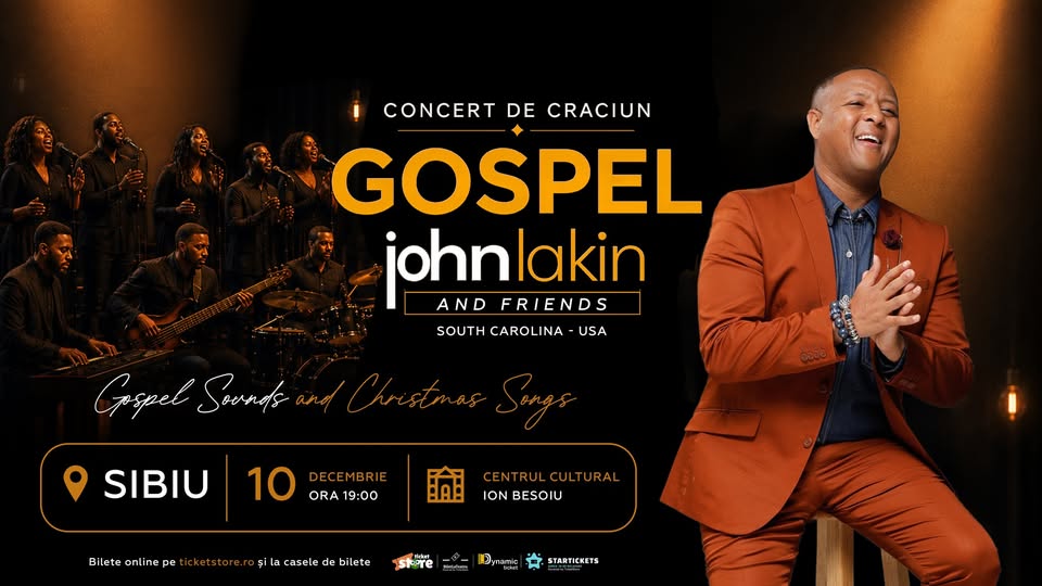 Concert de Craciun GOSPEL – John Lakin & friends – Sibiu