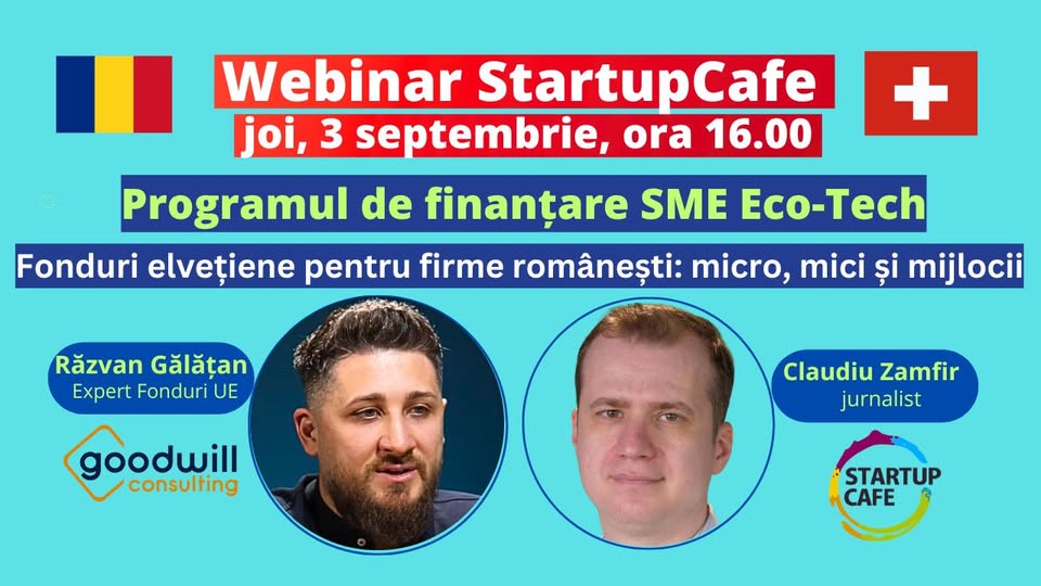 Fonduri elvețiene pentru firme românești-programul SME Eco-Tech 2026