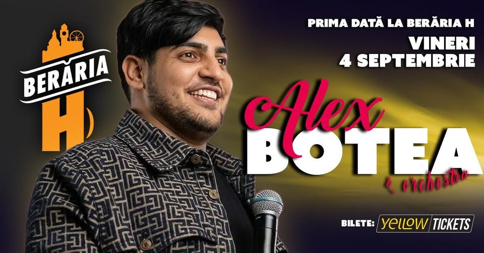 Alex Botea LIVE la Berăria H – pentru prima dată în concert