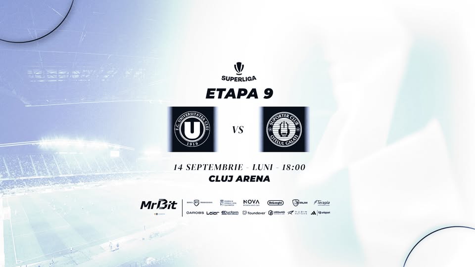 SUPERLIGA – ETAPA 9 | FC Universitatea Cluj – Oțelul Galați