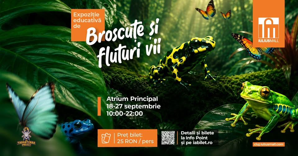 Expoziție Educativă de Broscuțe și Fluturi Vii