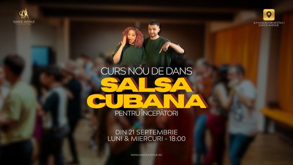 SALSA CUBANA | Curs de dans – Nivel Începător by Dance Avenue – Cluj Napoca