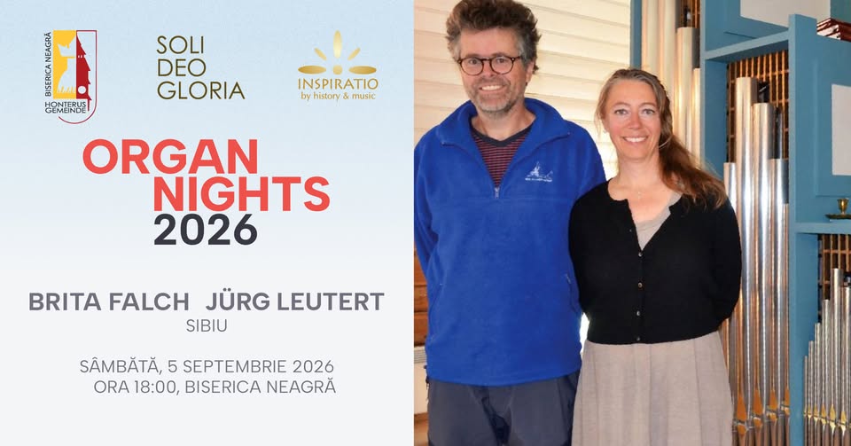 Organ Nights – Brita Falch-Leutert și Jürg Leutert la Biserica Neagră