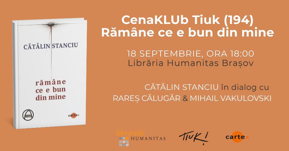 CenaKLUb Tiuk (194), cu Cătălin Stanciu