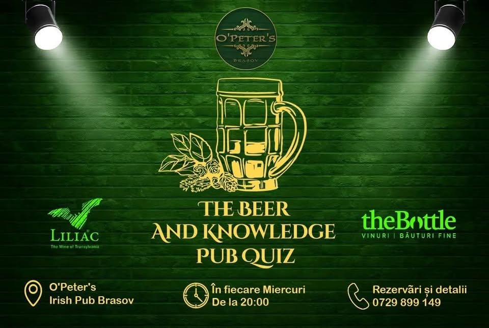 The Beer and Knowledge Pub Quiz – Sezonul 34, Editia I