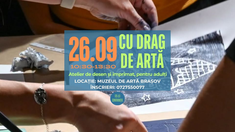 Mono printing fun | Atelier de desen și imprimat pentru adulți