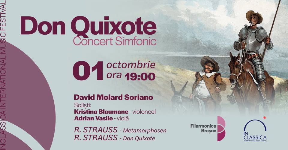 David Molard Soriano, Kristīna Blaumane, Adrian Vasile și orchestra Filarmonicii Brașov în concert