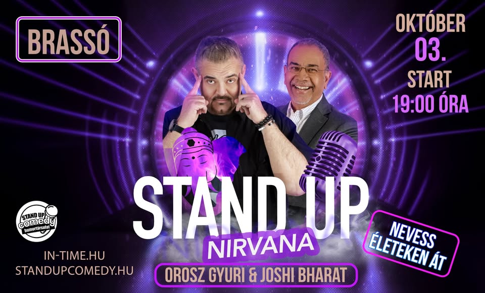 BRASSÓ – STAND UP NIRVANA – NEVESS ÉLETEKEN ÁT!
