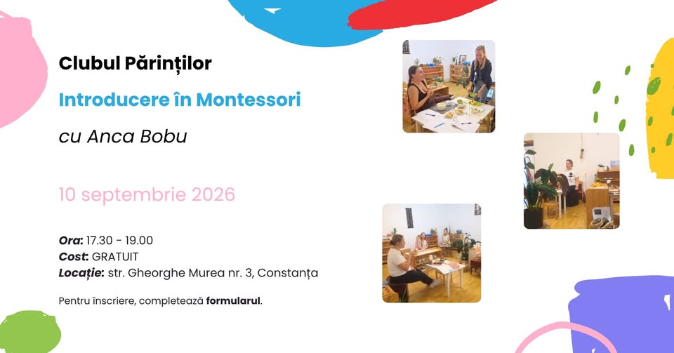 Clubul părinților – Introducere în Montessori