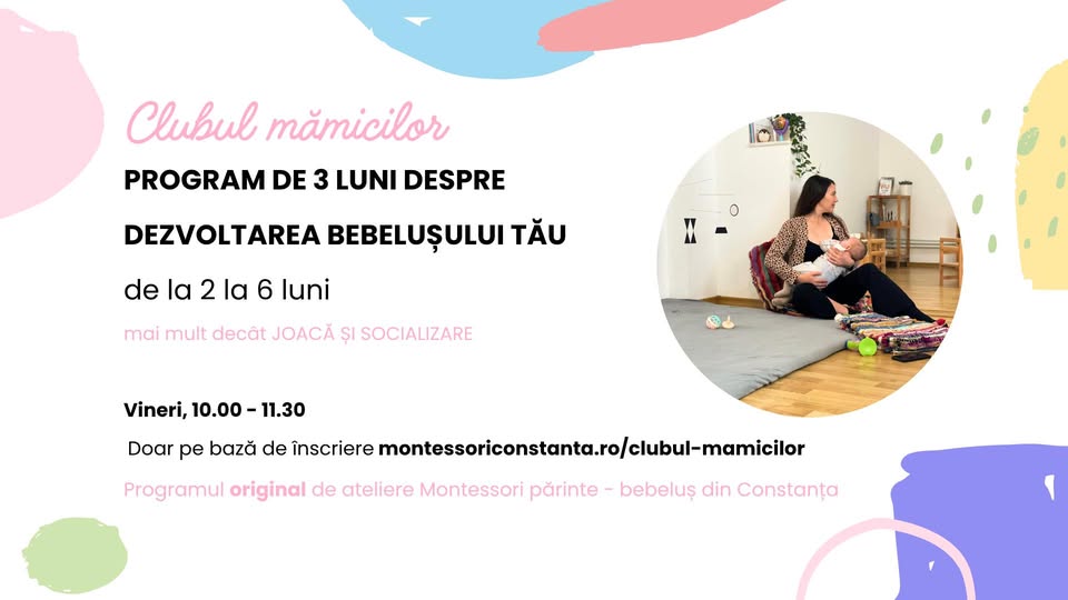 Clubul mămicilor cu bebeluși – program de 3 luni