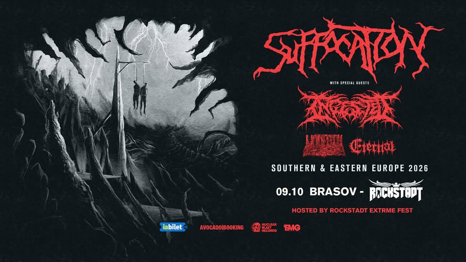 SUFFOCATION, Ingested & Guests – 09.10, Rockstadt