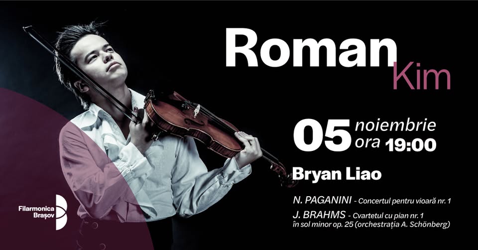 Brian Liao, Roman Kim și orchestra Filarmonicii Brașov în concert