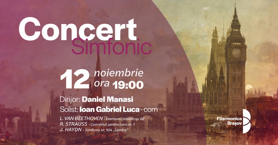 Daniel Manasi, Ioan Gabriel Luca și orchestra Filarmonicii Brașov în concert