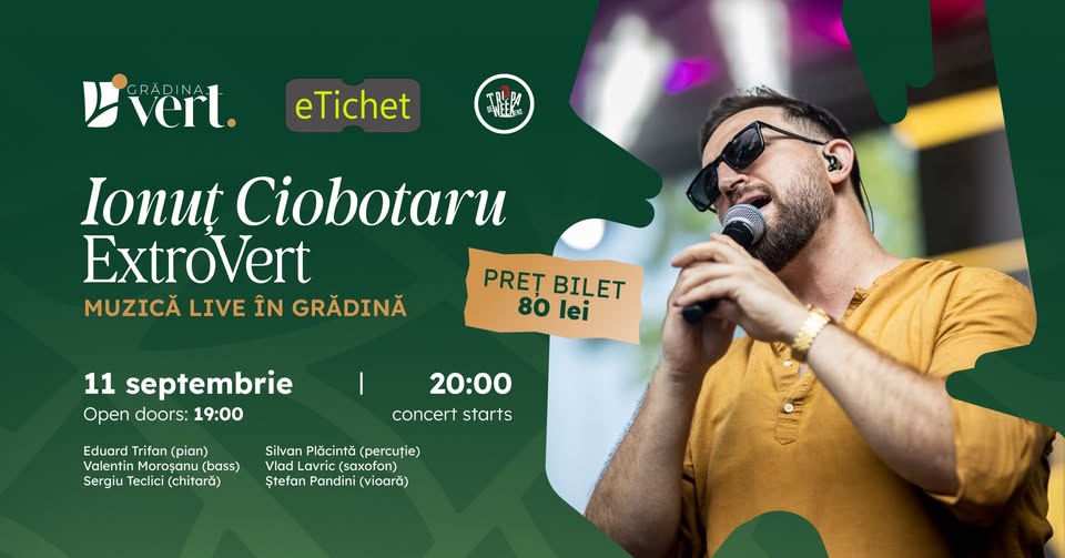 Ionuț Ciobotaru concert ExtroVert I Muzică live în Grădină