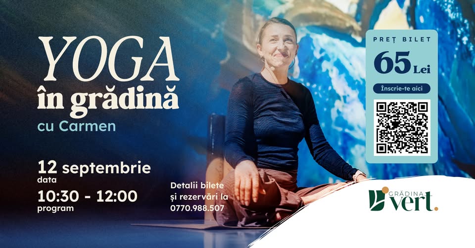 Yoga în Grădină cu Carmen | Ediția II 🧘♀️🌿