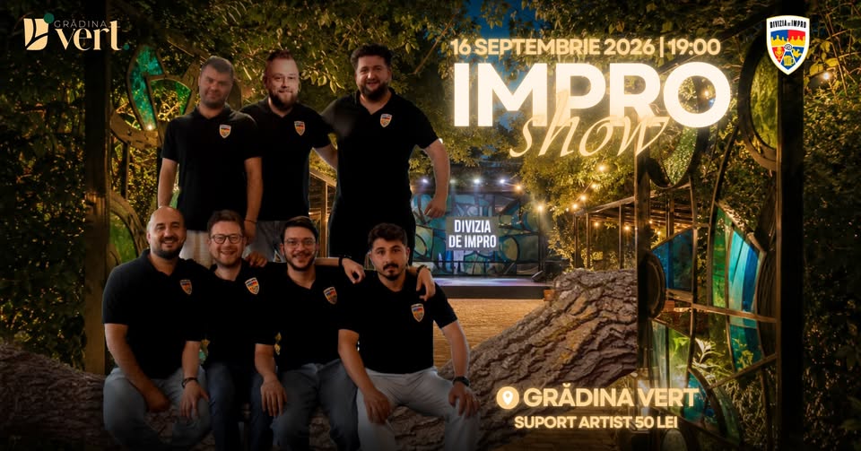 O nouă seară de improvizație cu Divizia de Impro | Grădina Vert