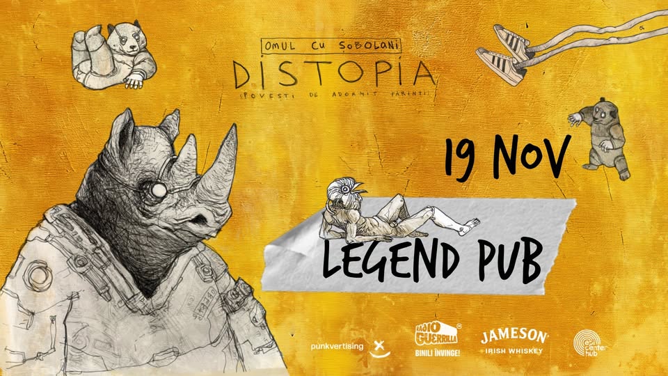 Omul cu Sobolani • Lansare de album: „Distopia” • Iasi • Legend Pub • 19 noiembrie