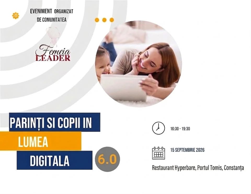 💙 CONECTAȚI. NU DOAR ONLINE. Ediția a VI-a „Părinți și copii în lumea digitală”